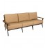 Draper S512031 Mid century Modern Outdoor Hotel Pool Lounge Commercial Woven Upholstered Sofa